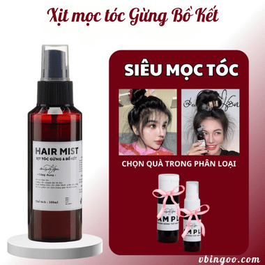 Xịt mọc tóc Gừng Bồ Kết