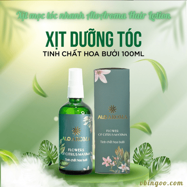 Xịt mọc tóc nhanh AloAroma Hair Lotion