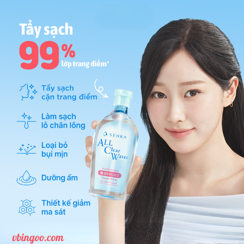 nuoc tay trang senka All Clear Water nước tẩy trang senka All Clear Water