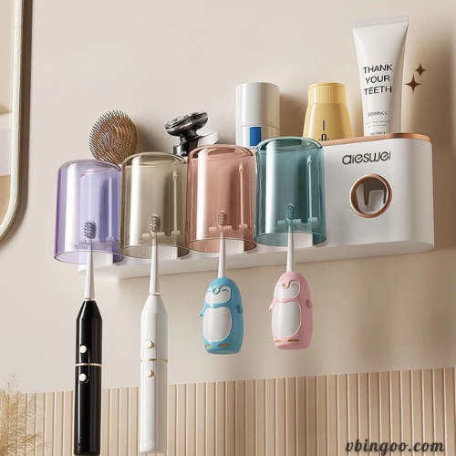 Bộ Nhả Kem Đánh Răng Dán Tường Aieswei