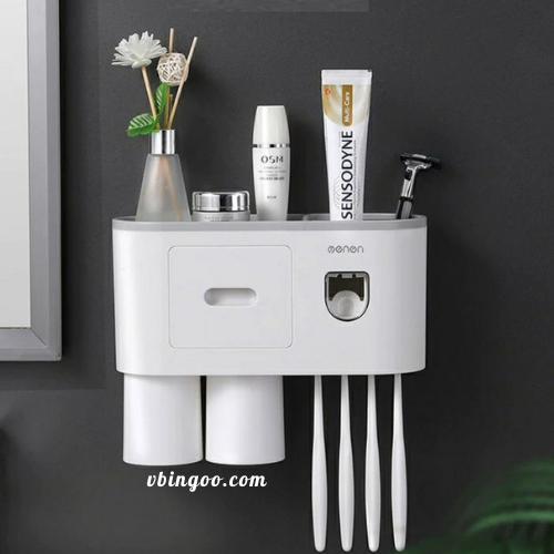 Bộ Nhả Kem Đánh Răng Tự Động Cao Cấp Oenon 2 cốc