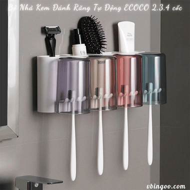 Bộ Nhả Kem Đánh Răng Tự Động ECOCO 2,3,4 cốc