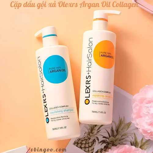 Cap dau goi xa Olexrs Argan Oil Collagen Cặp dầu gội xả Olexrs Argan Oil Collagen