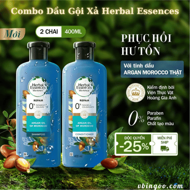 Combo Dầu Gội Xả Herbal Essences