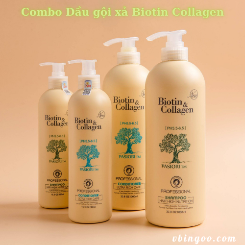Combo Dau goi xa Biotin Collagen Combo Dầu gội xả Biotin Collagen