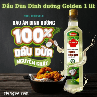 Dầu Dừa Dinh dưỡng Golden 1 lít