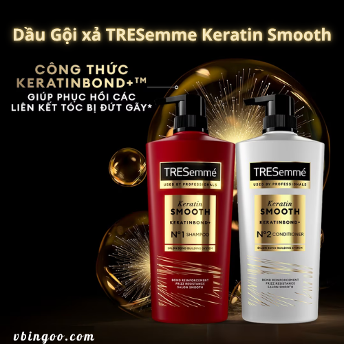 Dau Goi xa TRESemme Keratin Smooth Dầu Gội xả TRESemme Keratin Smooth