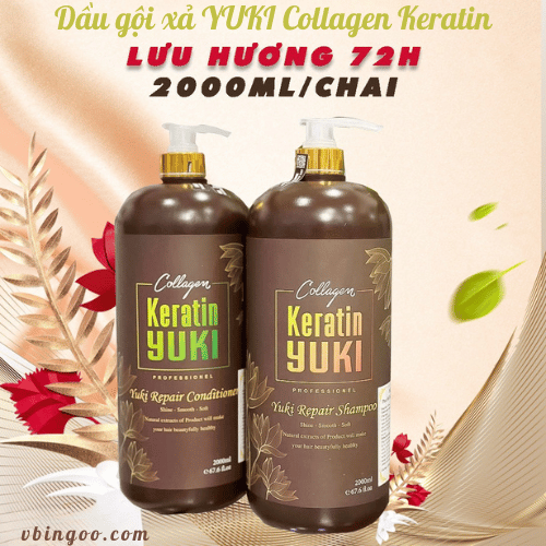 Dau goi xa YUKI Collagen Keratin Dầu gội xả YUKI Collagen Keratin