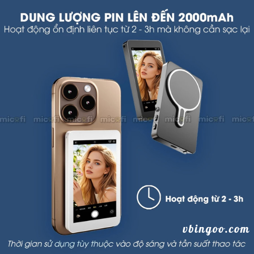 Màn Hình Phụ Điện Thoại Micofi hỗ trợ Selfie
