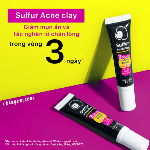 Mat Na Dat Set Giam Mun MizuMi Mặt Nạ Đất Sét Giảm Mụn MizuMi