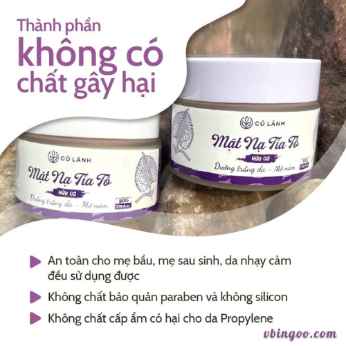 Mat Na Tia To Duong Trang Da Mo Tham Nam Mặt Nạ Tía Tô Dưỡng Trắng Da Mờ Thâm Nám