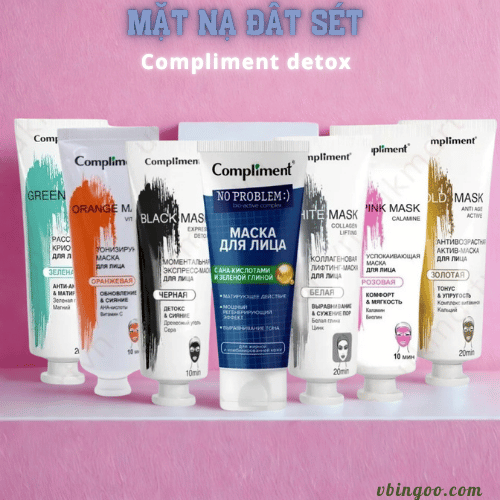 Mat na dat set Compliment Mặt nạ đất sét Compliment detox