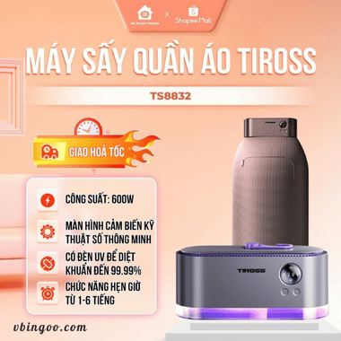 Máy sấy quần áo di động TS8832