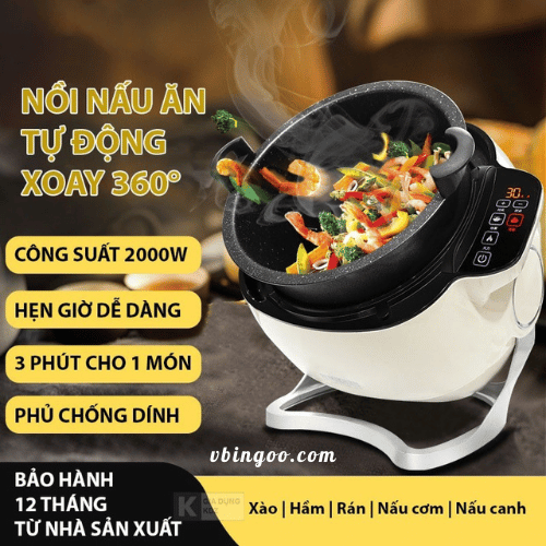 Nồi Nấu Ăn Cao Tần Tự Động Xoay 360° KDZ