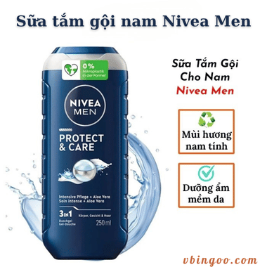 Sữa tắm gội nam Nivea Men