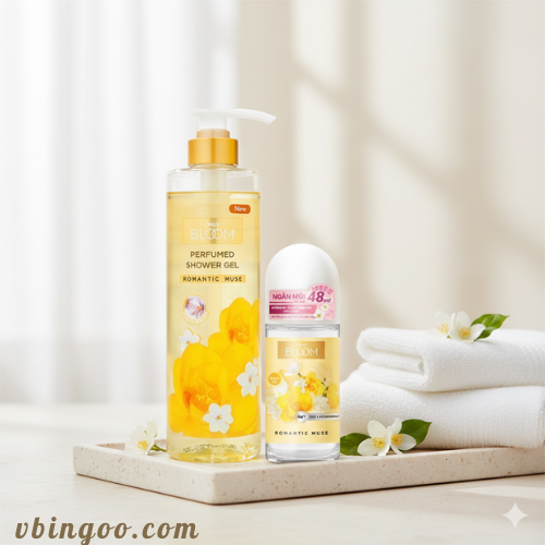 Combo Sữa tắm + Lăn khử mùi Cindy Bloom