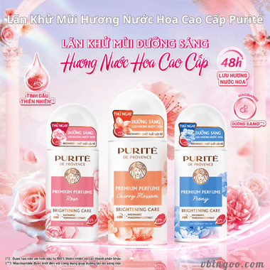 Lăn Khử Mùi Hương Nước Hoa Cao Cấp Purité