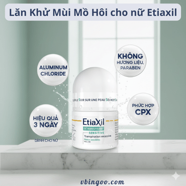 Lăn Khử Mùi Mồ Hôi cho nữ Etiaxil