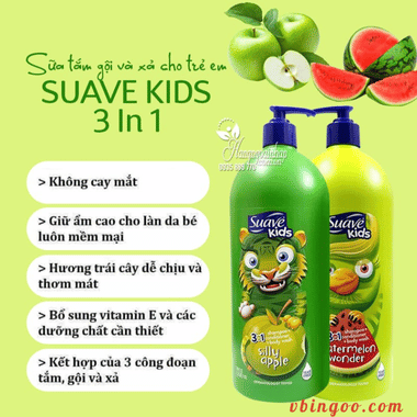 Sữa Tắm gội cho bé Suave Kids