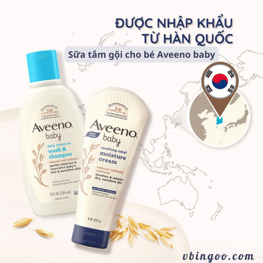 Sữa tắm gội cho bé Aveeno baby