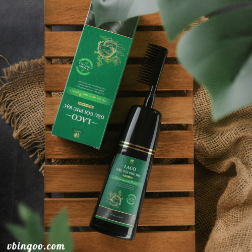 Dau goi phu bac Laco Black Hair 200ml Dầu gội phủ bạc Laco Black Hair 200ml