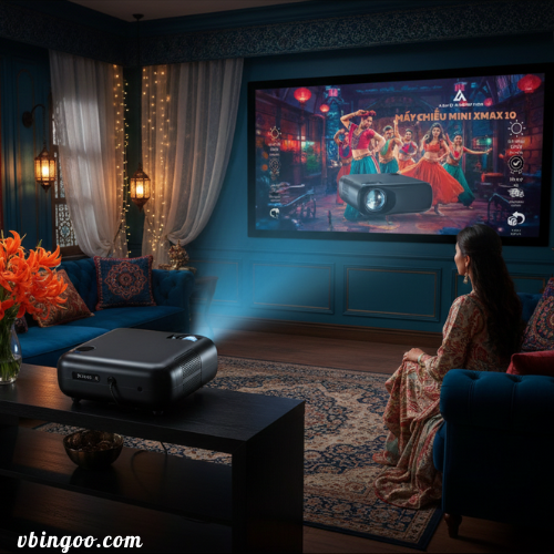 Máy Chiếu mini 4K Androi KAW XMAX10