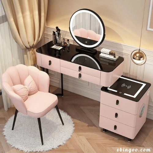 Bàn Trang Điểm Thiết Kế Thông Minh Có Sạc Không Dây