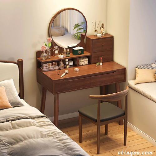 Bàn trang điểm gỗ sang chảnh kiểu Trung Hoa