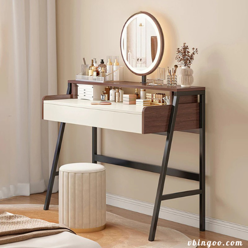 Bàn trang điểm kèm gương đèn LED IGA