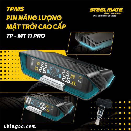 Cảm Biến Áp Suất Lốp TPMS Steelmate TP-MT11 Pro (Van Trong)