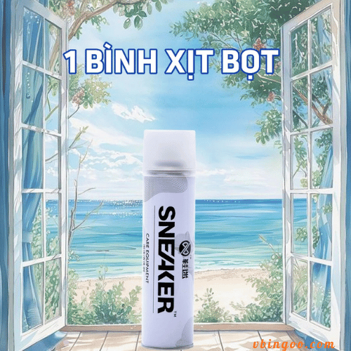 Chai Xit Tao Bot Ve Sinh Giay Sneaker Cao Cap Chai Xịt Tạo Bọt Vệ Sinh Giày Sneaker Cao Cấp