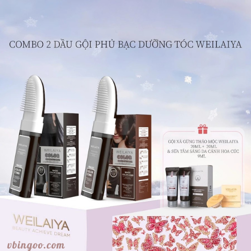 Dau goi phu bac duong toc WEILAIYA Dầu gội phủ bạc dưỡng tóc WEILAIYA