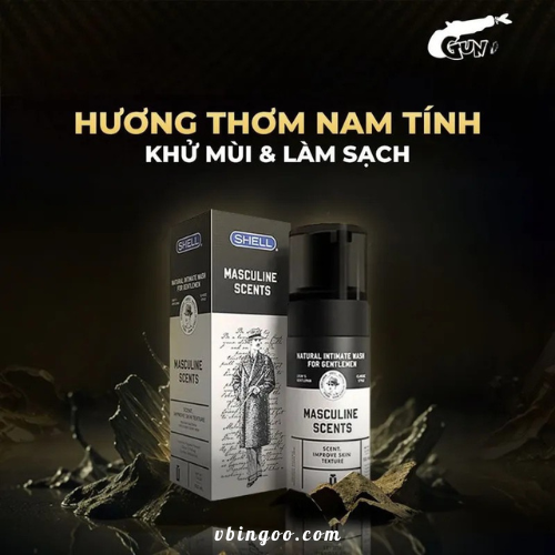 Dung Dich Ve Sinh Nam Dang Bot Shell Masculine Scents Dung Dịch Vệ Sinh Nam Dạng Bọt Shell Masculine Scents