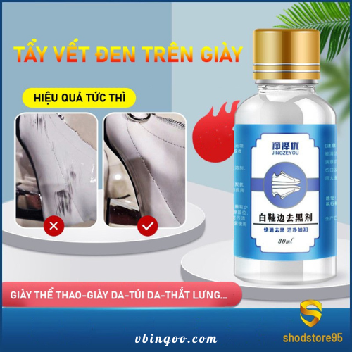 Dung dich tay vet den vet xuoc tren giay da Dung dịch tẩy vết đen, vết xước trên giày da