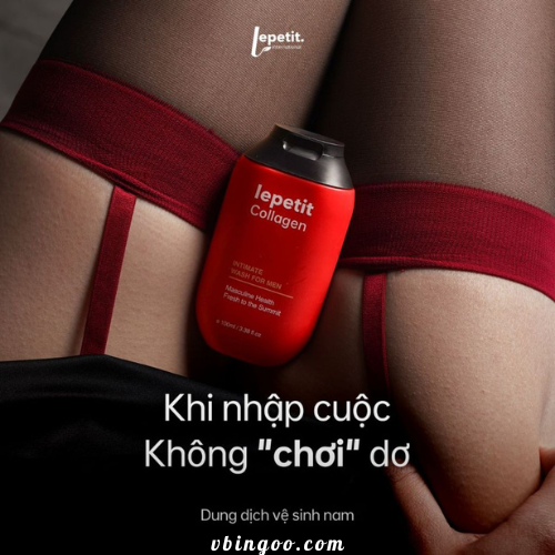 Dung dich ve sinh nam gioi Lepetit Collagen Dung dịch vệ sinh nam giới Lepetit Collagen 100ml