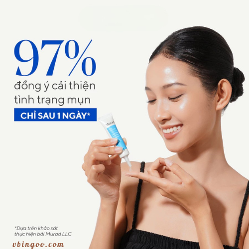 Gel cham mun Murad Rapid Relief Acne Treatment Gel chấm mụn Murad Rapid Relief Acne Treatment