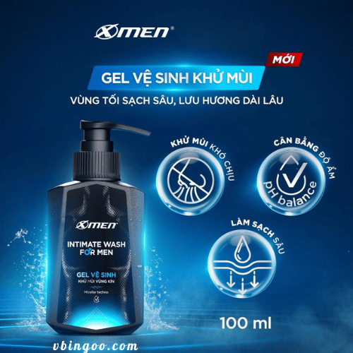 Gel ve sinh nam gioi Xmen Gel vệ sinh nam giới Xmen