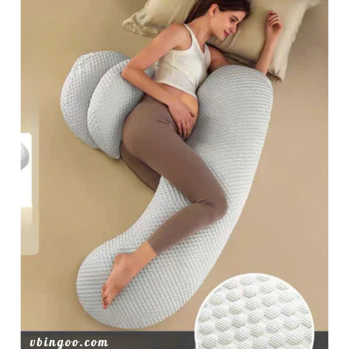 Gối bà bầu Gối bầu mới cao cấp 3 món chữ F