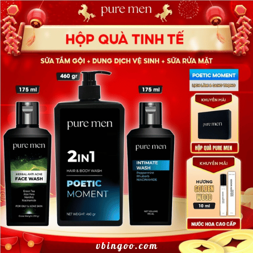 Hop Qua Tinh Te Pure Men Hộp Quà Tinh Tế Pure Men