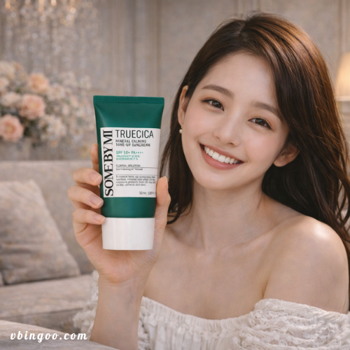 Kem chong nang nang tone da rau ma SOME BY MI Kem chống nắng nâng tone da rau má SOME BY MI