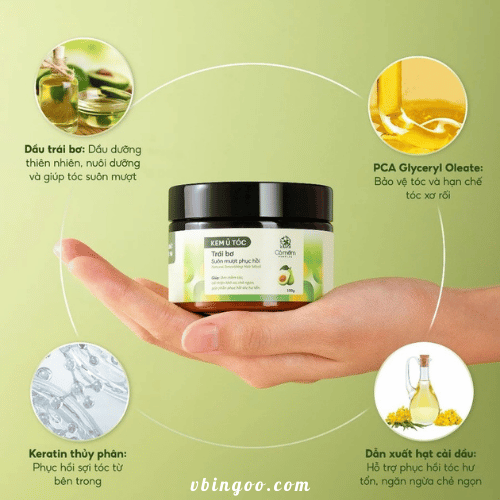 Kem u toc Keratin Co Mem 100g Kem ủ tóc Keratin Cỏ Mềm 100g
