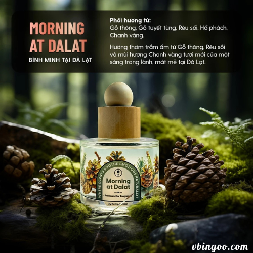 Nước Hoa Ô Tô Cao Cấp HENY GARDEN( morning at dalat)