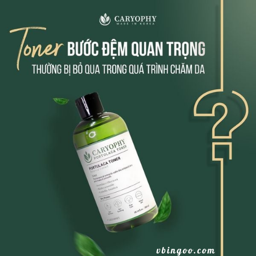 Nuoc can bang Caryophy Portulaca Toner 300ml Nước cân bằng Caryophy Portulaca Toner 300ml