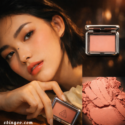 Phan Ma Hong Tien 3CE Phấn Má Hồng Tiện 3CE