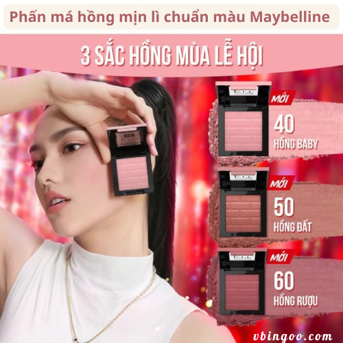 Phan ma hong min li chuan mau Maybelline Fit Me Blush 4.5g Phấn má hồng mịn lì chuẩn màu Maybelline Fit Me Blush 4.5g