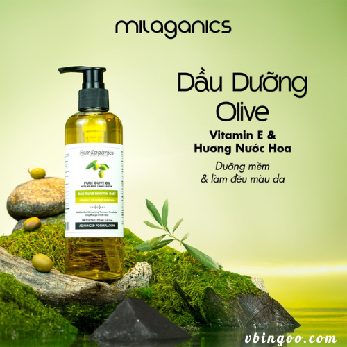 Tinh Dau duong toc oliu ep lanh MILAGANICS Tinh Dầu dưỡng tóc oliu ép lạnh MILAGANICS