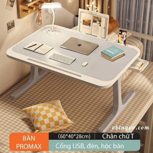 Ban hoc gap gon thong minh chat lieu go cong nghiep Bàn học gấp gọn thông minh chất liệu gỗ công nghiệp