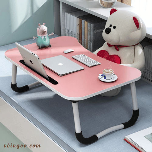 Ban hoc gap gon thong minh co khe cam IPAD Bàn học gấp gọn thông minh có khe cắm IPAD