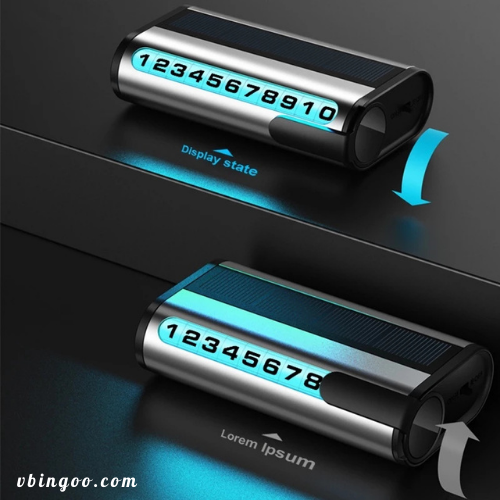 Bảng Số Điện Thoại ô tô Có Đèn LED Dạ Quang