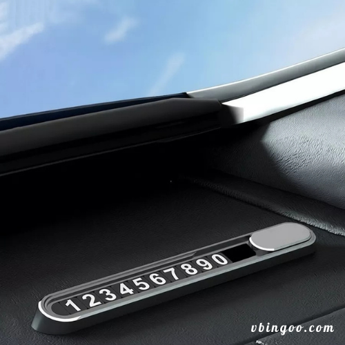 Bảng ghi số điện thoại ô tô hợp kim nhôm bền đẹp